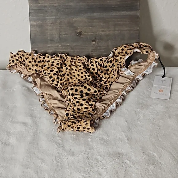 Women's Leopard Shade & Shore Swim Bottoms. Size Med 8-10 NWT - Picture 9 of 10